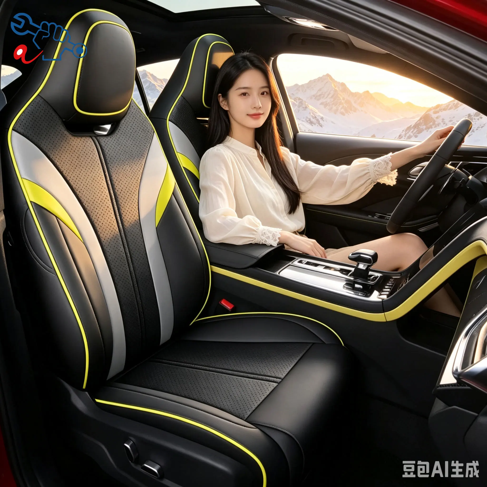 Left‑Drive Car Seat Cover For Hongqi H6 2026 Full Enclosed Auto Cushion All‑Season Interior Refit Modified Seat Protector