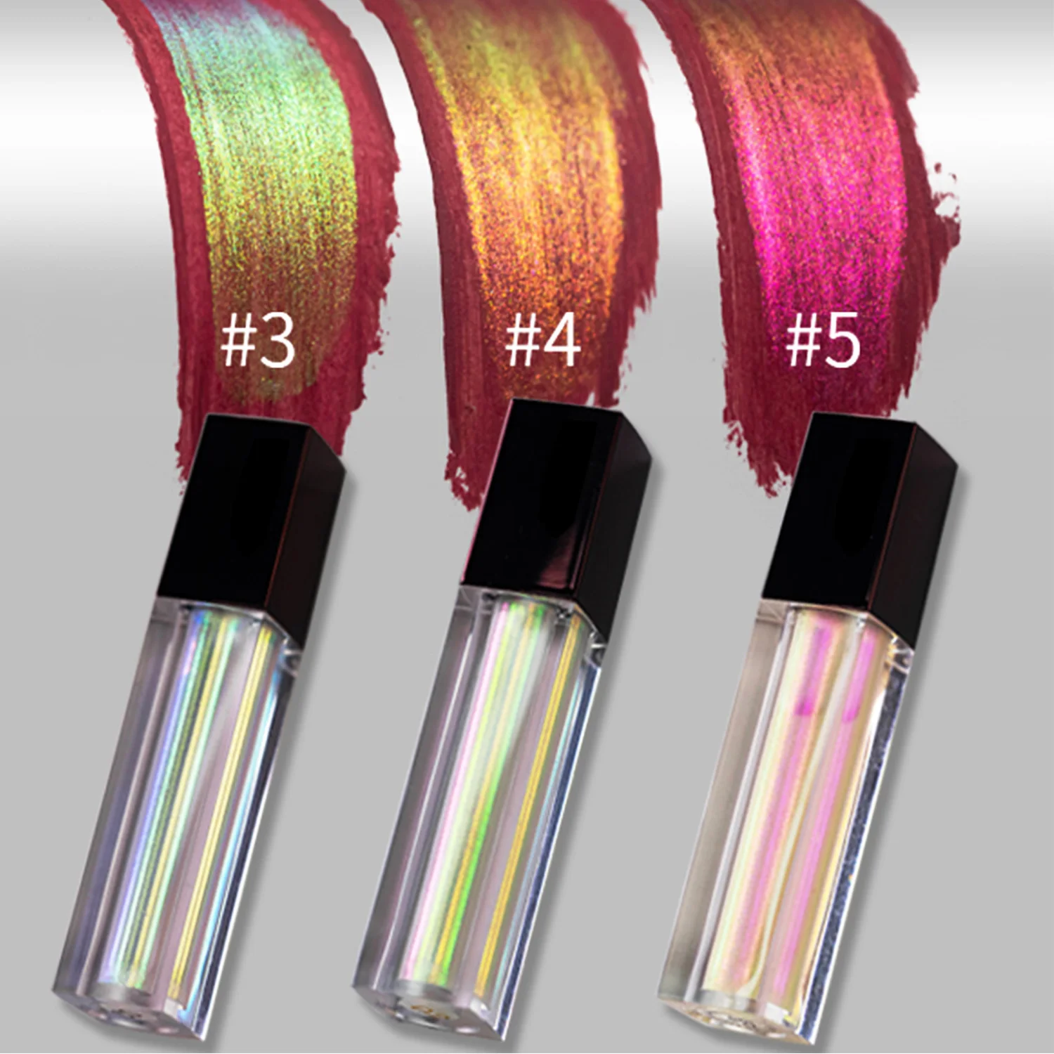 CHARMACY Duochrome Moisturize Lip Gloss Easy to Wear Professional Magic Liquid Lipstick Changes Color Makeup Cosmetic for Women