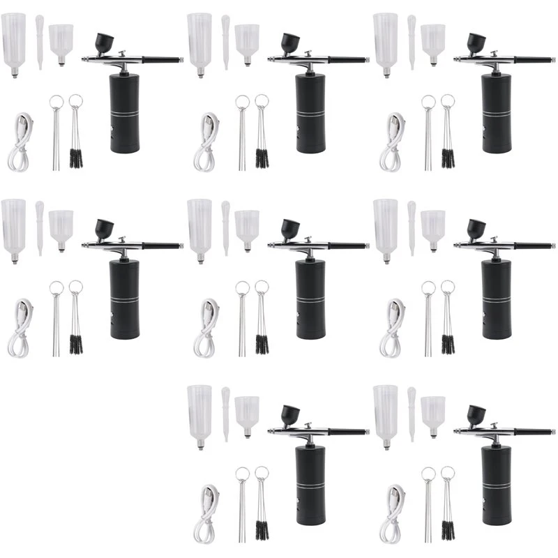N10R-8X Airbrush Kit With Compressor Rechargeable Cordless Non-Clogging High-Pressure Airbrush Set
