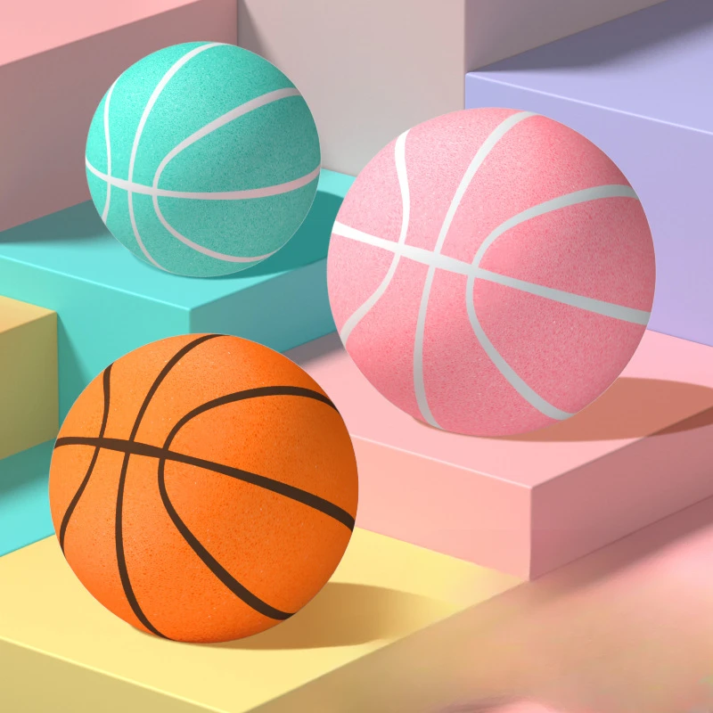 PU Silent Ball Haushalt Indoor Kinder Silent Clapping Ball Kinderball Elastischer Ball Indoor Fun Nr. 5 und Nr. 7 Basketball