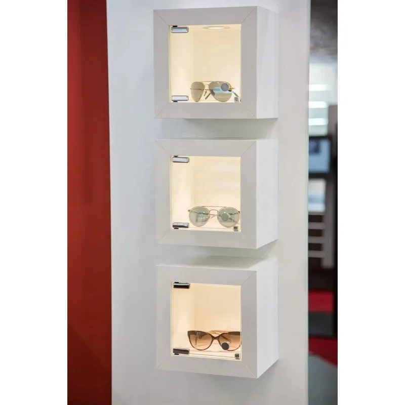 أزياء صغيرة LED الإضاءة عرض موقف خزانة الحائط عرض للمجوهرات ووتش العطور صور حقيبة لعبة #5