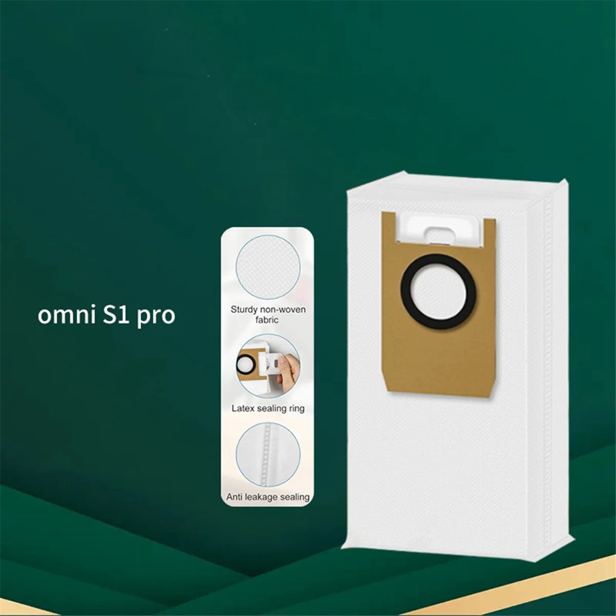 10 Uds bolsas de polvo de repuesto para Eufy Omni S1 Pro accesorios de Robot aspirador bolsa de basura no tejida