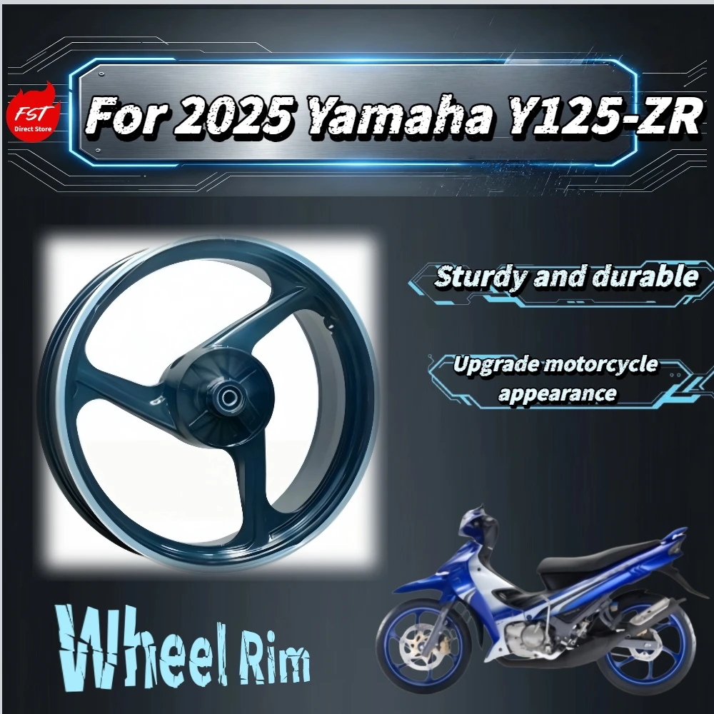 For 2025 Yamaha Y125‑ZR  17Inch 4‑Spoke Alloy Wheel Rim Drum‑Brake Hub High‑Hardness Stable‑Riding Stylish‑Look Mod Parts
