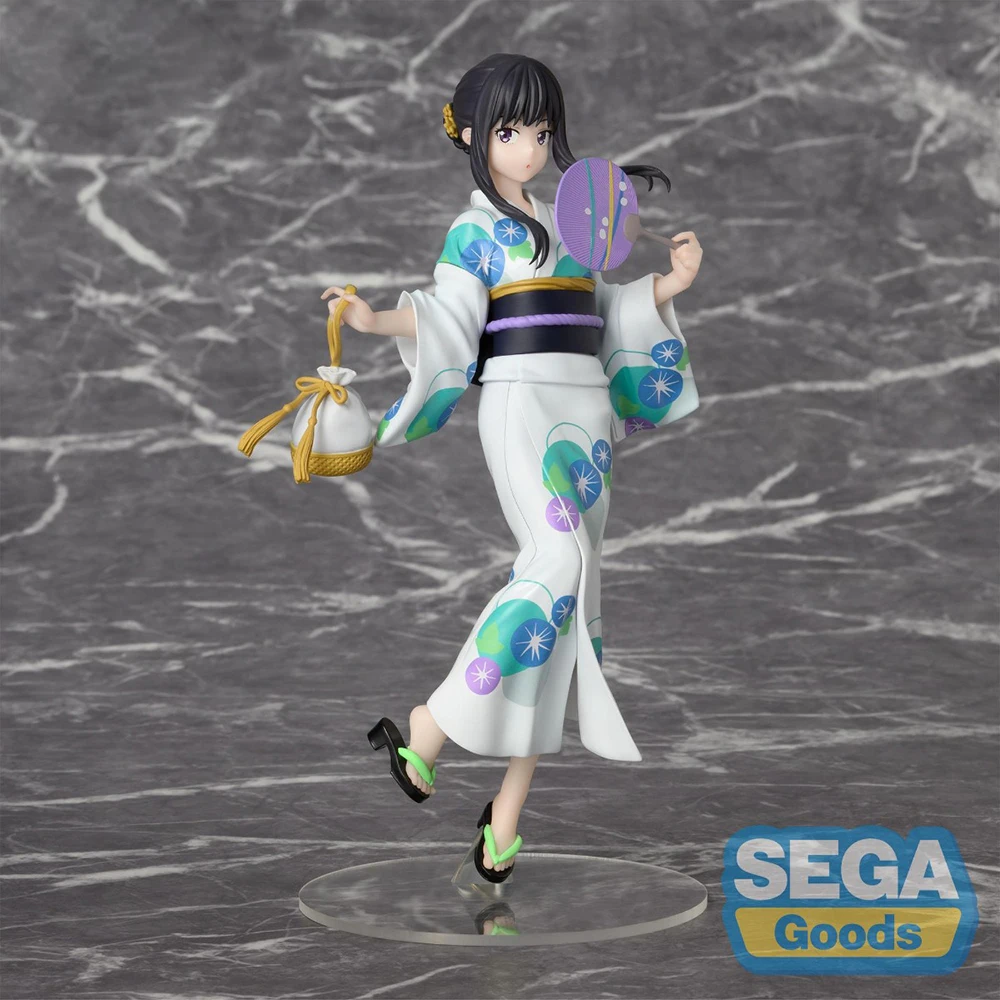 100% originale in magazzino SEGA Luminasta Lycoris Recoil Inoue Takina Yukata De Omatsuri Anime Figure Action Figure Decorazione del modello