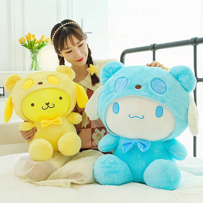 

Kawaii Sanrio Cinnamoroll Plush Toy Pudding Dog Stuffed Doll Soft Cuddly Pillow for Kids Birthday Gift Girls Children Present