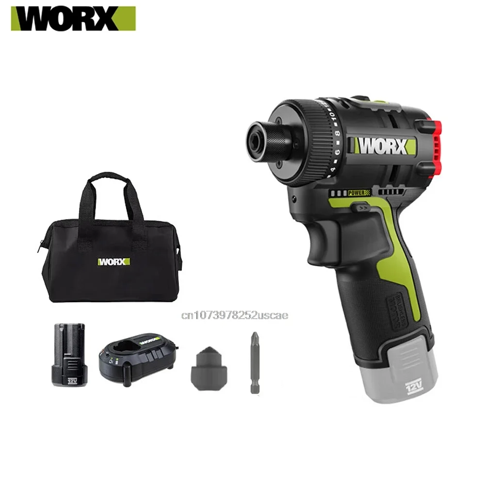 WORX WU129 12V Brushless Driver Electromechanical Screwdriver Lithium Battery Screwdriver Multifunctional Impact Screwdriver