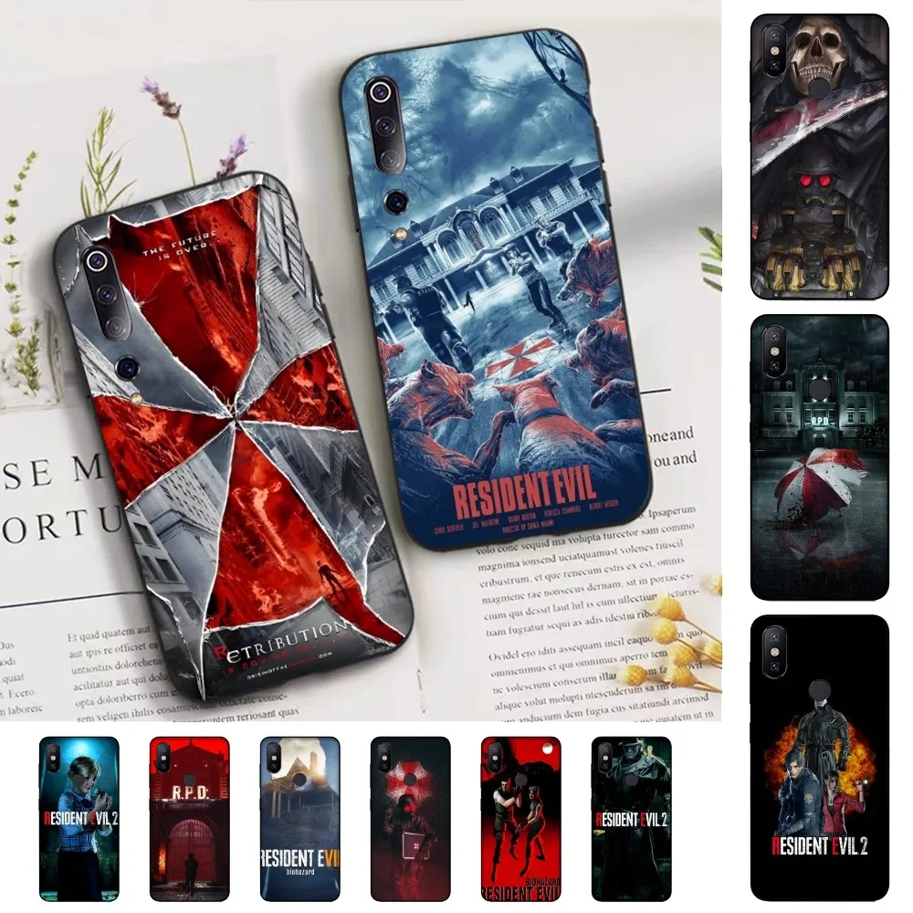 R-RESIDENT E-EVIL Phone Case For Xiaomi Mi 5X 8 9 10 11 12 lite pro 10T PocoX3pro PocoM3 Note 10 pro lite