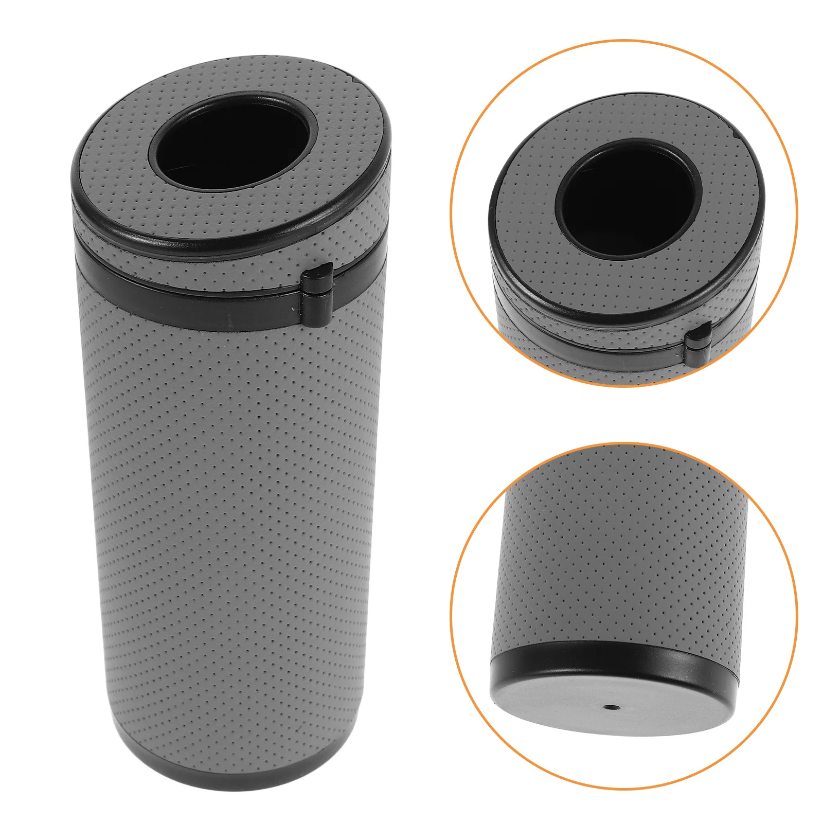 

Car Tissue Holder PU Cylinder Box Round Tissues Tube Paper Towel Storage Box for Vehicle Travel Desktop Napkin Dispenser