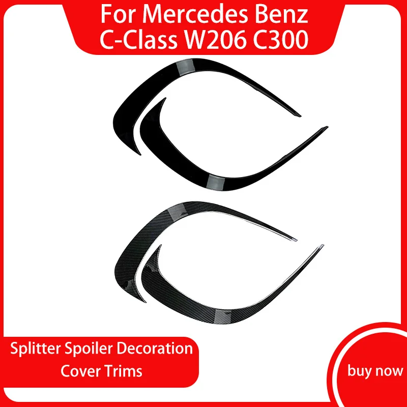

2 шт., сплиттер для переднего бампера автомобиля Mercedes Benz C-Class W206 C300