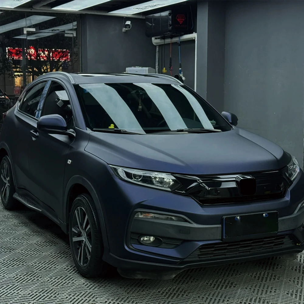 

Автомобильная наклейка, матовая, черная, синяя пленка, автосмена цвета, виниловая пленка, ПЭТ, без пузырьков, автомобильные аксессуары, автонаклейки