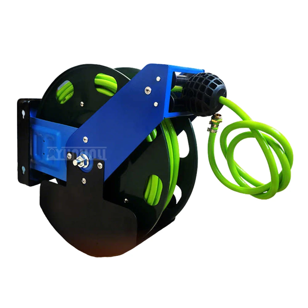 

20m Automatic Retractable Hose Reel – Greenhouse Sprayer Hose Winder, Pneumatic Drum Pull-Out Hose