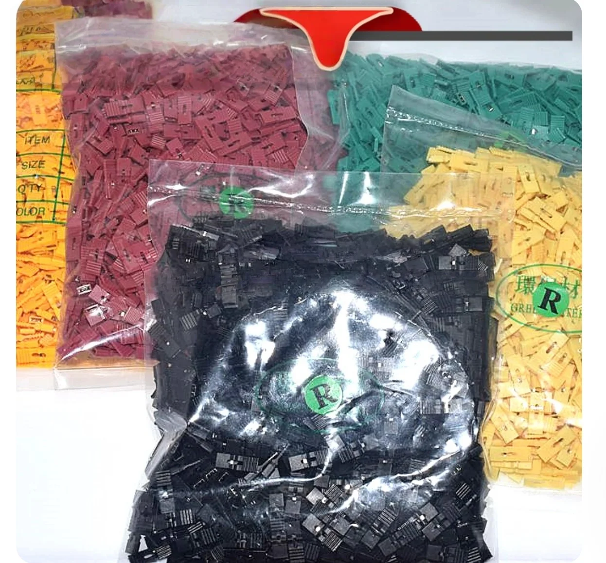 1000 pieces/pack, 2.54mm spacing extension handle jumper cap short circuit cap pin connector block opening