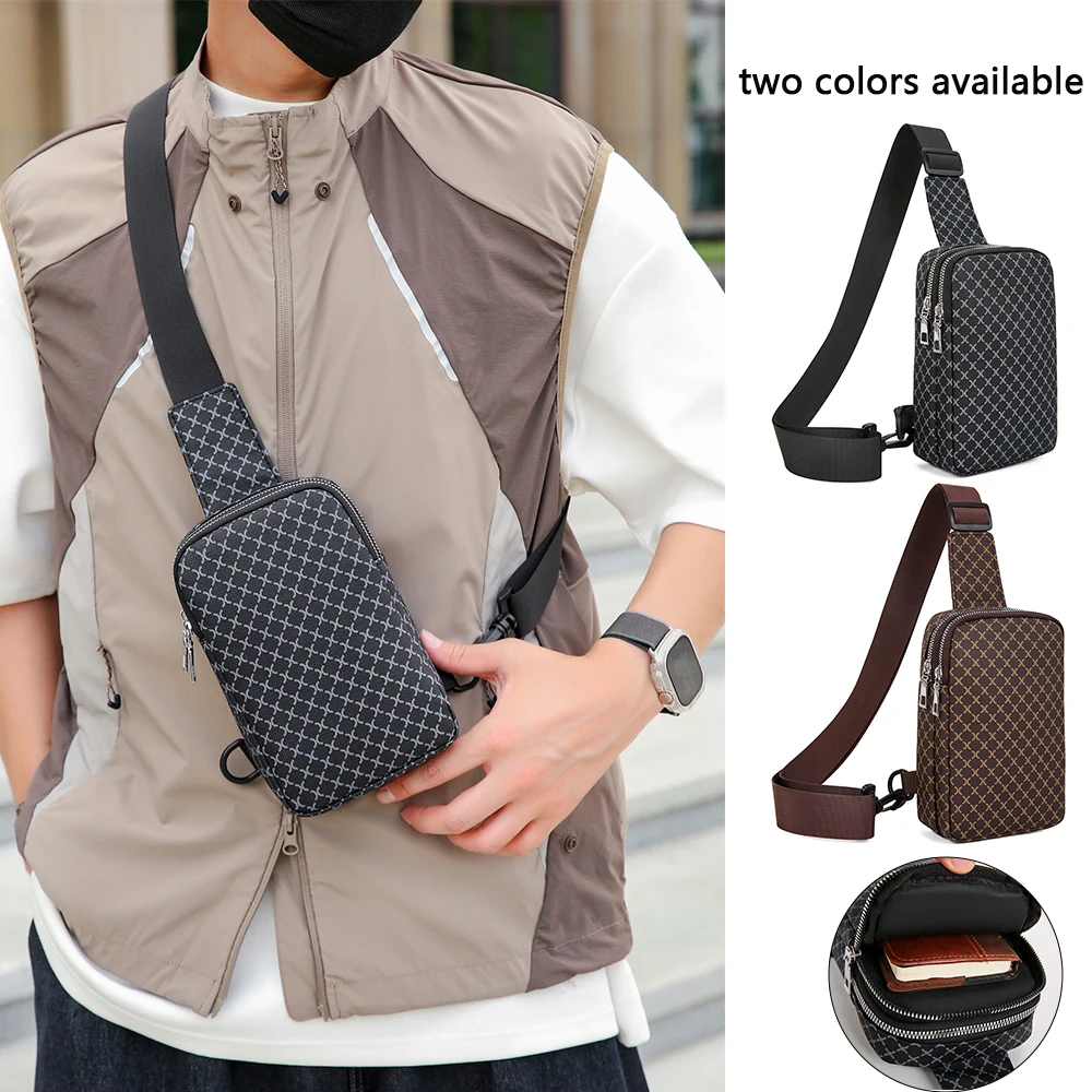 

Crossbody Bag Men's Fashion Versatile Daily Commute Phone Bag Casual Small Messenger Bag Men's Sling Bag Men's Backpack