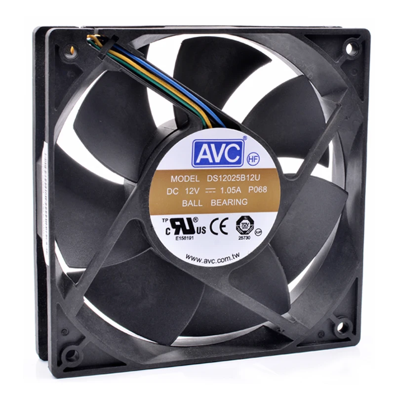 

Original DS12025B12U 12cm 12025 120x120x25mm 12V 1.05A 4 lines 4pin pwm server chassis cooling fan