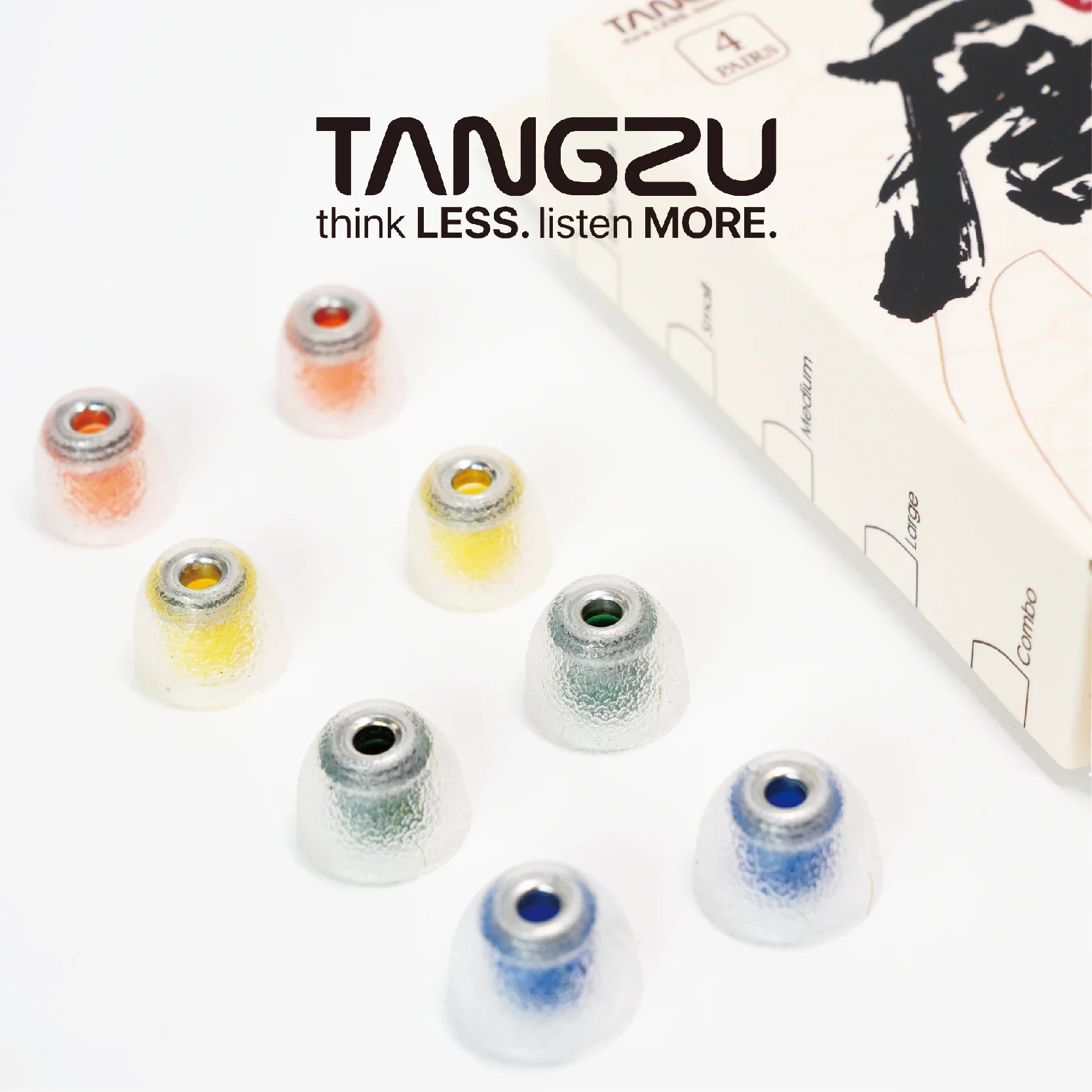 TANGZU Tang Sancai Noble イヤーチップ 液体シリコン ハイブリッド イヤーチップ ステンレススチール エディション
