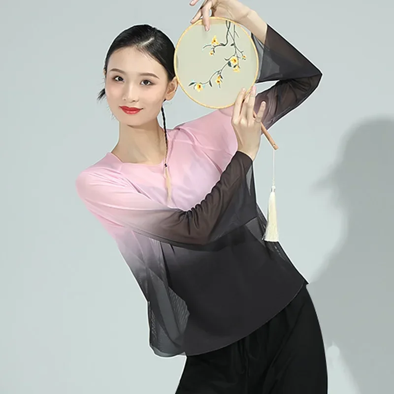 أزياء الرقص الكلاسيكي الجديدة جسم الإناث قافية الشاش الجنية أنيقة تغيير تدريجي اللون