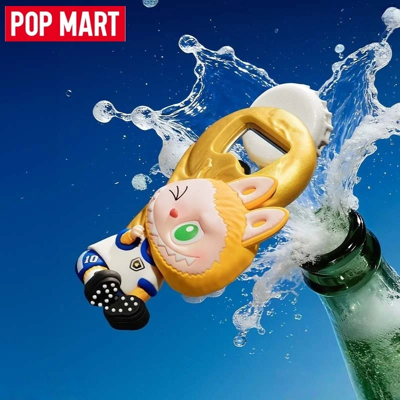 

POPMART The Monsters × Fifa Series Bottle Opener Fridge Magnet Blind Box Kawaii Labubu Soccer Collectible Kitchen Bar Decor Gift