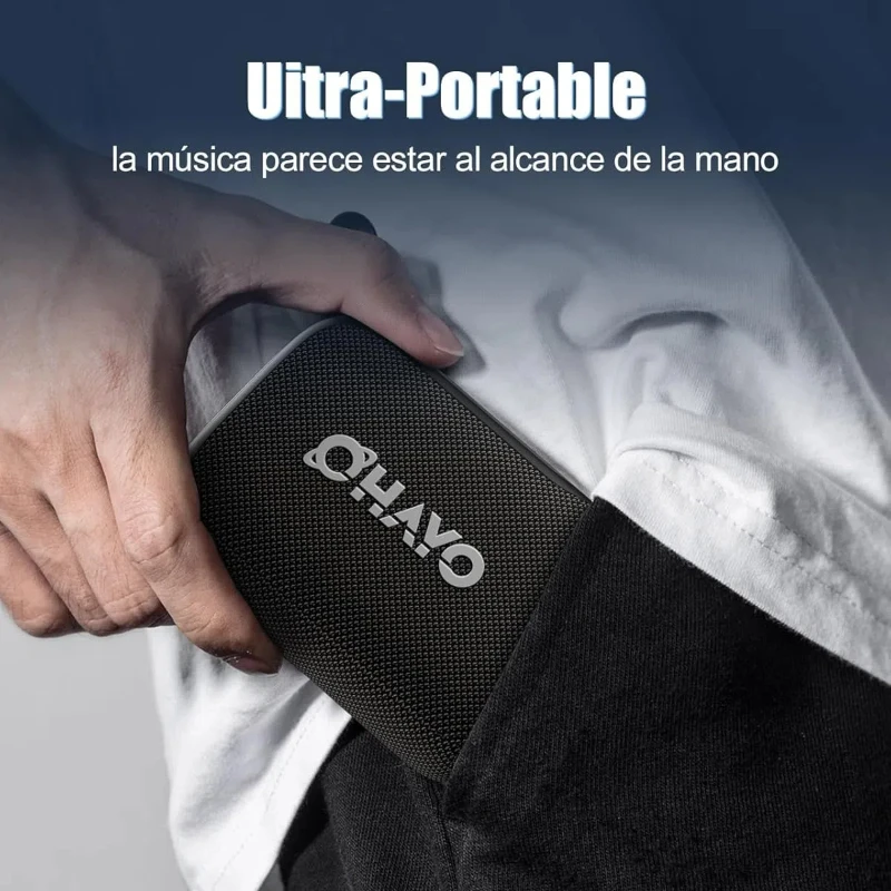 HI-FI alta fidelidad sonido envolvente de 360 grados inalámbrico Bluetooth 5,3 Mini altavoz con luz RGB altavoz IPX7 impermeable al aire libre