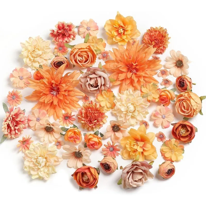 24 Stück künstliche Pfingstrosen-Blumen, Kopf für Hochzeitsdekoration, gefälschte Blumen, Heimdekoration, Geburtstagsfeier, DIY-Girlande, Geschenkzubehör – Detail 2