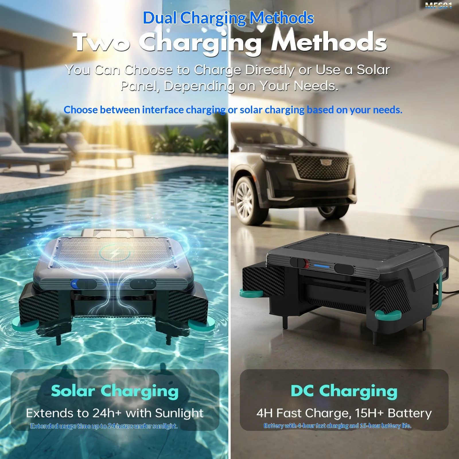 Wholesale Solar Remote Control Robotic Pool Skimmer, Cordless Automatic Floating Surface Leaf Debris Cleaner for Home Pool