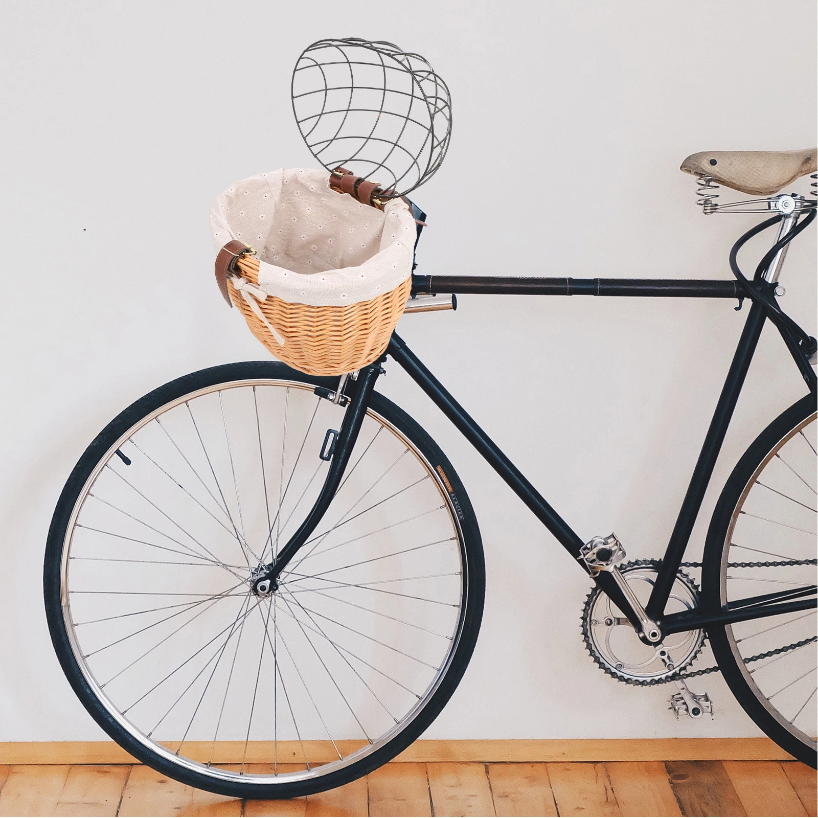 

Корзина для велосипеда для домашних животных, переднее крепление, большая емкость, прочная несущая нагрузка, без инструментов, простая установка для кошек, собак, переноска для хранения на велосипеде