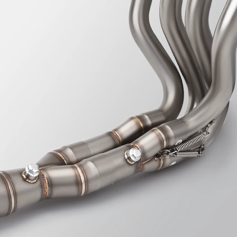 high quality full exhaust system Stainless steel front link pipe header for zx6r 636 ninja zx6r 2009-2019 fits 51MM muffler