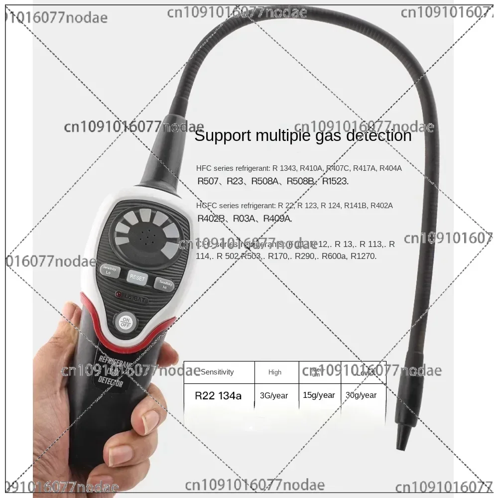 Refrigerant Halogen Leak Detector Tester Meter RLD-382P Air Conditioner Refrigeration System Halogen Gas Freon Leak Detector