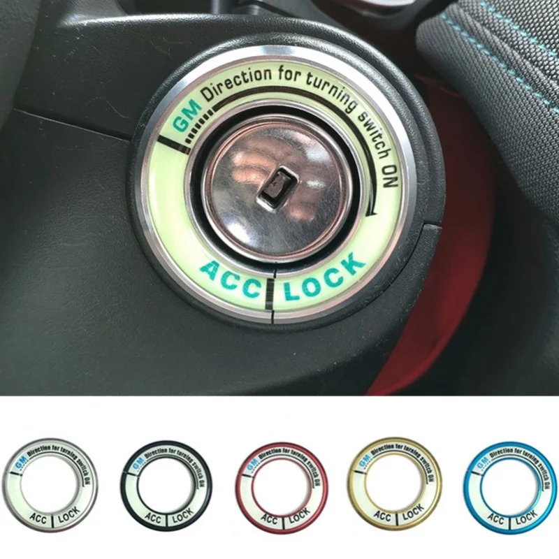 Car Ignition Switch Key Hole Ring Sticker Cover for Chevrolet Cruze Aveo Lacetti Niva Spark Orlando Epica Sail Sonic