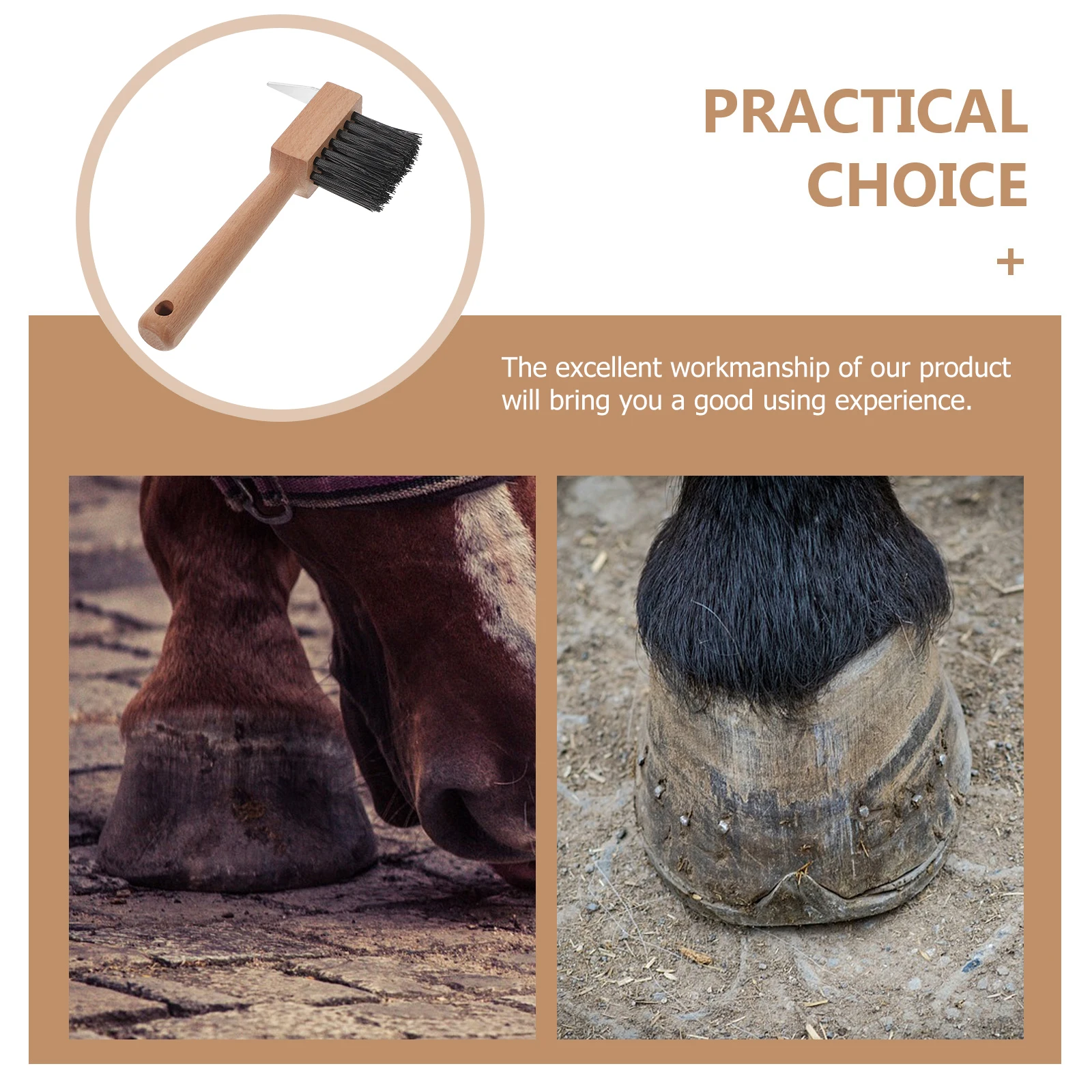 فرشاة حافر الحصان قسط المعادن الماشية الأغنام الجمل المتقلب المحمولة القدم أداة العناية بالأظافر لإمدادات الفروسية قادين حافر الحصان #1