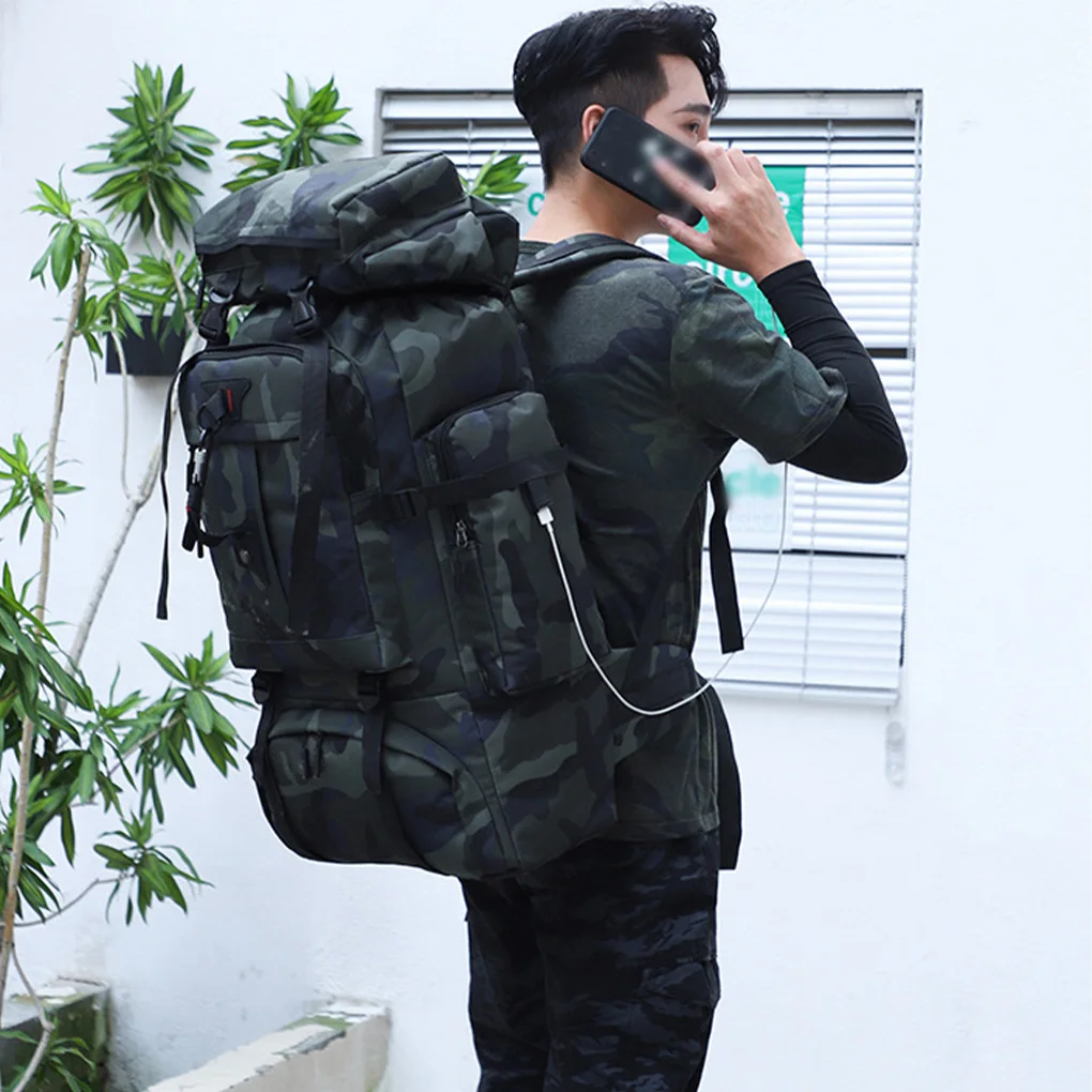 Backpack Outdoor Trekking Rucksack Packsack Storage Bag City Camouflage