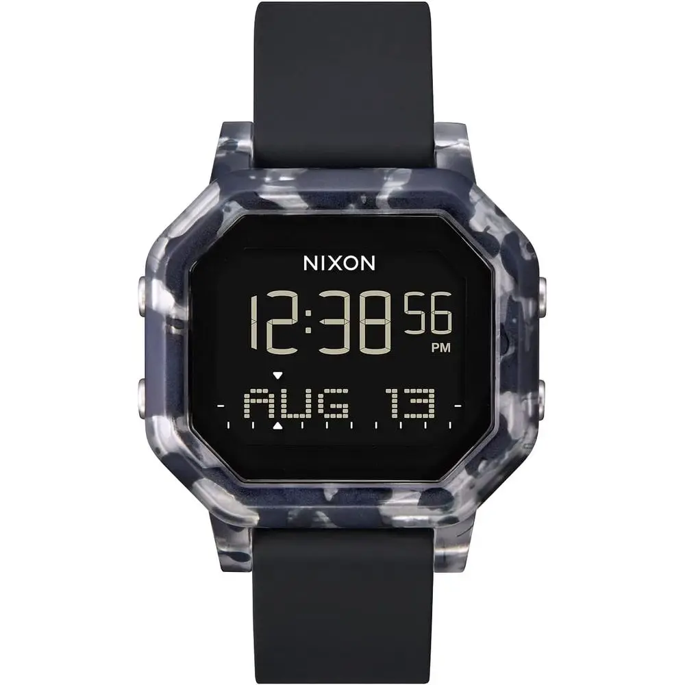 NIXON Siren A1210-100m Reloj deportivo digital resistente al agua para mujer (reloj de 38 mm, correa de 18 mm-16 mm de poliuretano/goma/silicona)