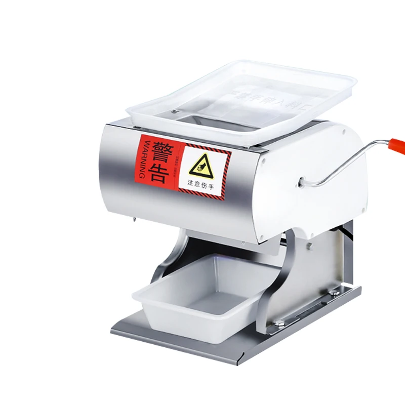 الفولاذ المقاوم للصدأ الكهربائية آلة تقطيع اللحوم التجارية متعددة الوظائف جهاز تقطيع اللحم إلى شرائح قاطع لحوم تقطيع 220 فولت 550 واط 1 قطعة