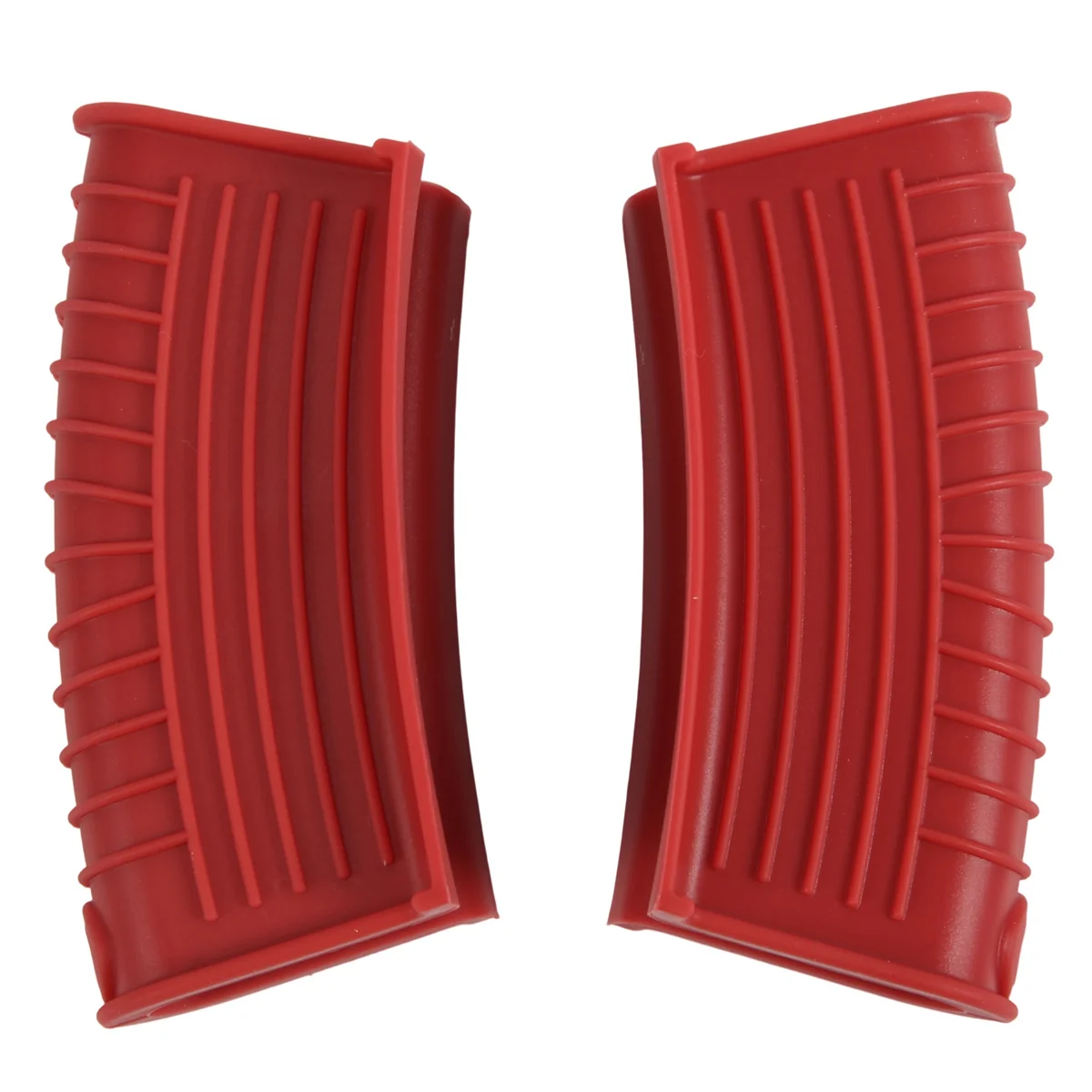 

Thickened Silicone Pan Handle Cover Insulation Cover Pan Ear Clip Cast Iron Pan Frying Pan Wok Handle Holder,Red,2PCS