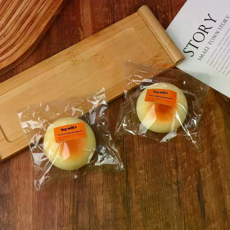 1/2개 시뮬레이션 빵 스퀴즈 장난감 귀여운 느린 반동 스트레스 해소 장난감 부드러운 장난감 어린이 및 성인용 창의적 디컴프레션 선물