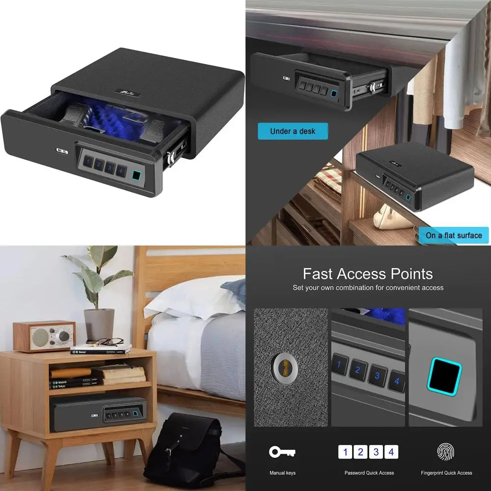 

Биометрический сейф для оружия и транспортных средств с функцией распознавания отпечатков пальцев