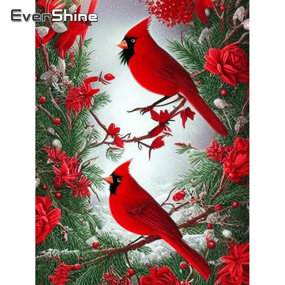 Evershine Diamant-Gemälde, Vogelbild, Strasssteine, Diamant-Stickerei, Tier, volles Quadrat, Bastelset, Mosaik, Blumen-Dekor für Zuhause