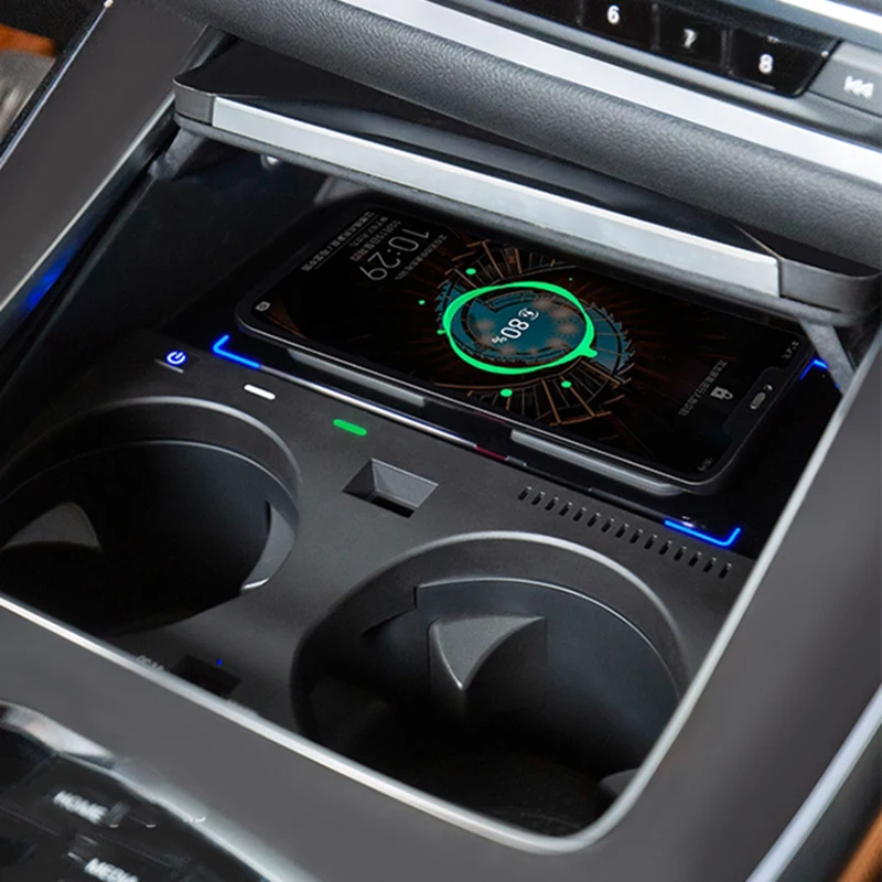 

For BMW X5 G05 X6 G06 2019 2020 2021 2022 2023 15W Car wireless phone charger fast charger charging mount holder