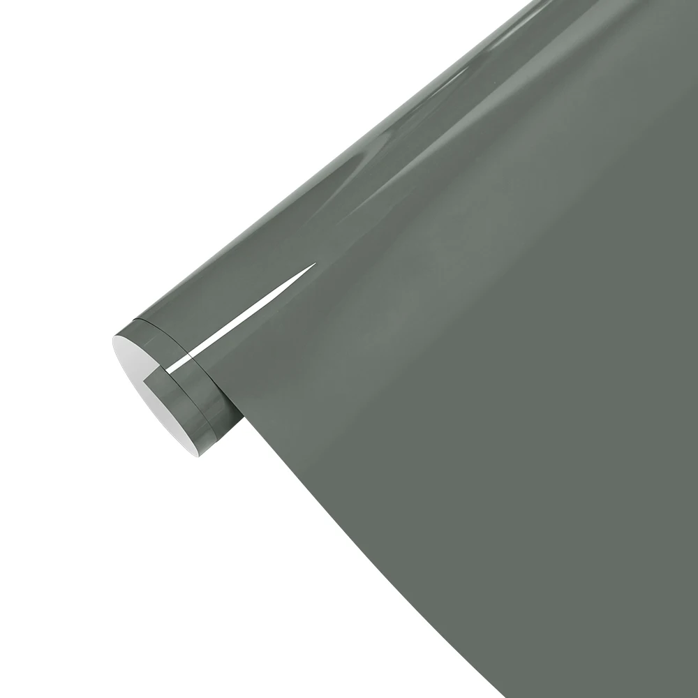 Auto-Vinylfolie Glänzend Nardograu Auto-Farbmodifikation Dekorationsfolie Auto-Karosserie DIY-Dekorationsfolie Fahrzeugkarosserie-Schutzfolie PVC + PET-Linerfolie Tuning-Zubehör Para