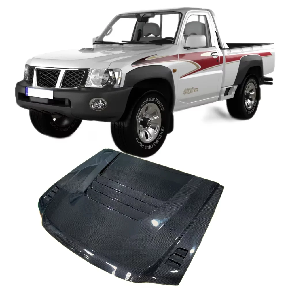 

Customized Carbon Fiber Cover For Patrol Y60 Y61 Pickup Hood Factory Wholesale Price New Condition