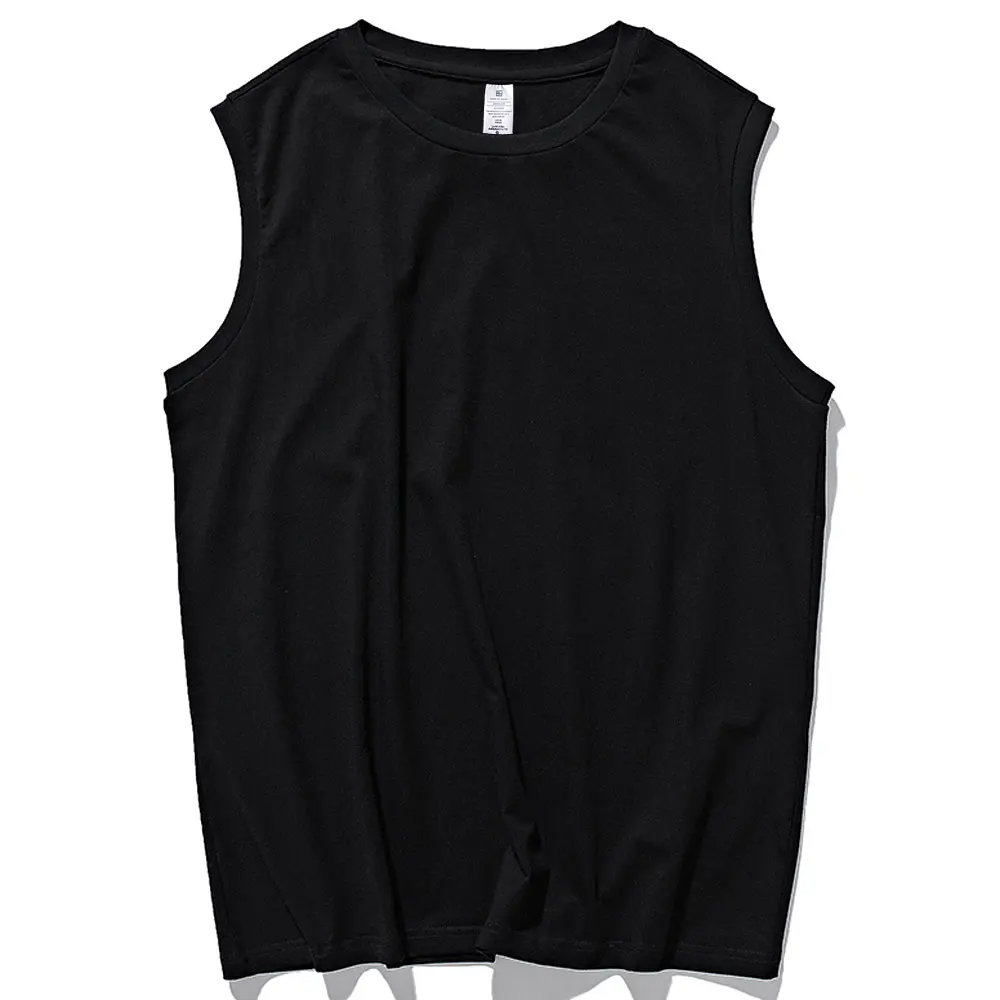 2 pcs/lot Men Boy Body Casual Loose Street Top Tees Base Layer Sleeveless Summer Vest Sports Under Top Tees Cotton Tank Tops