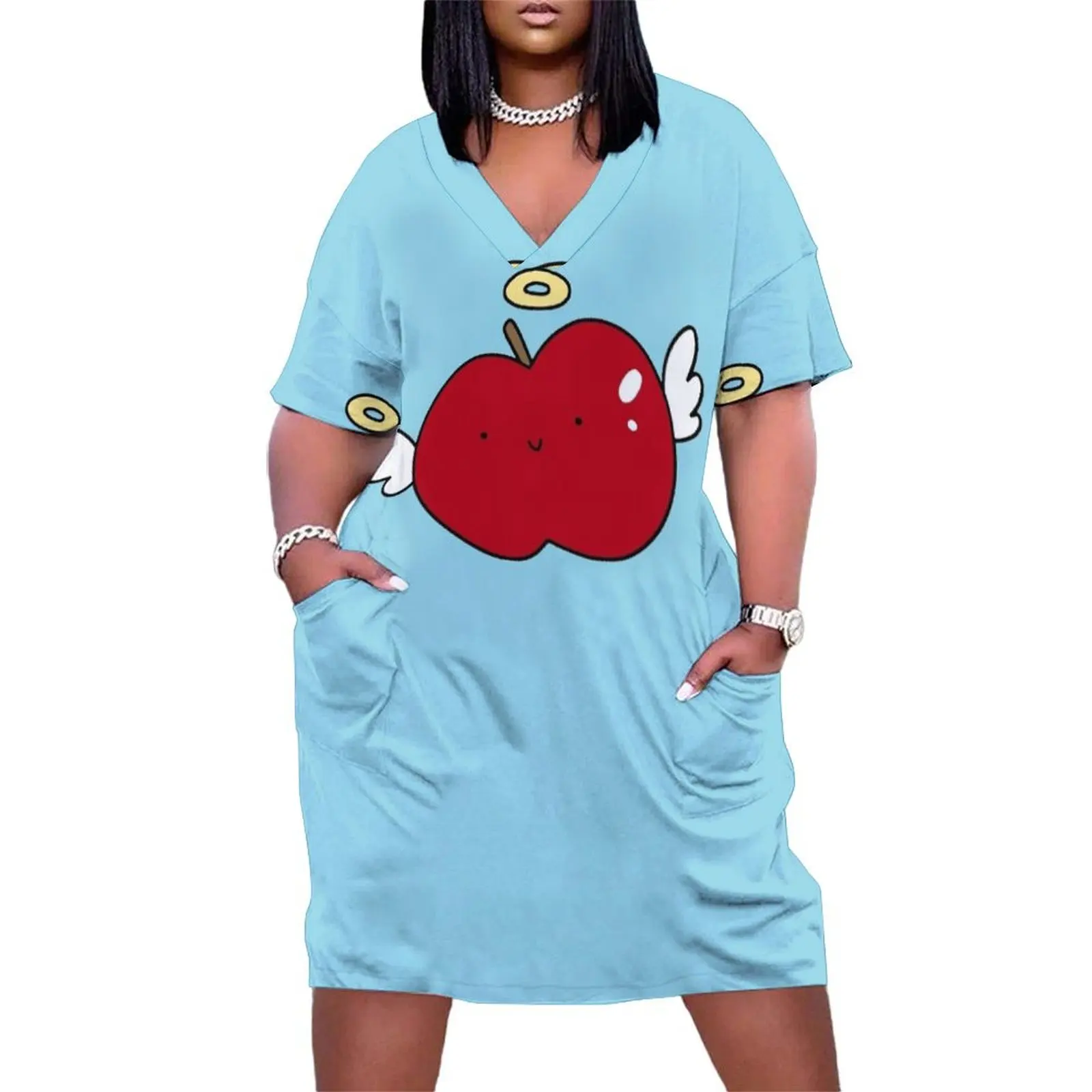 

Angel Apple Loose Pocket Dress summer dresses ladies 2025 dresses for womens 2025