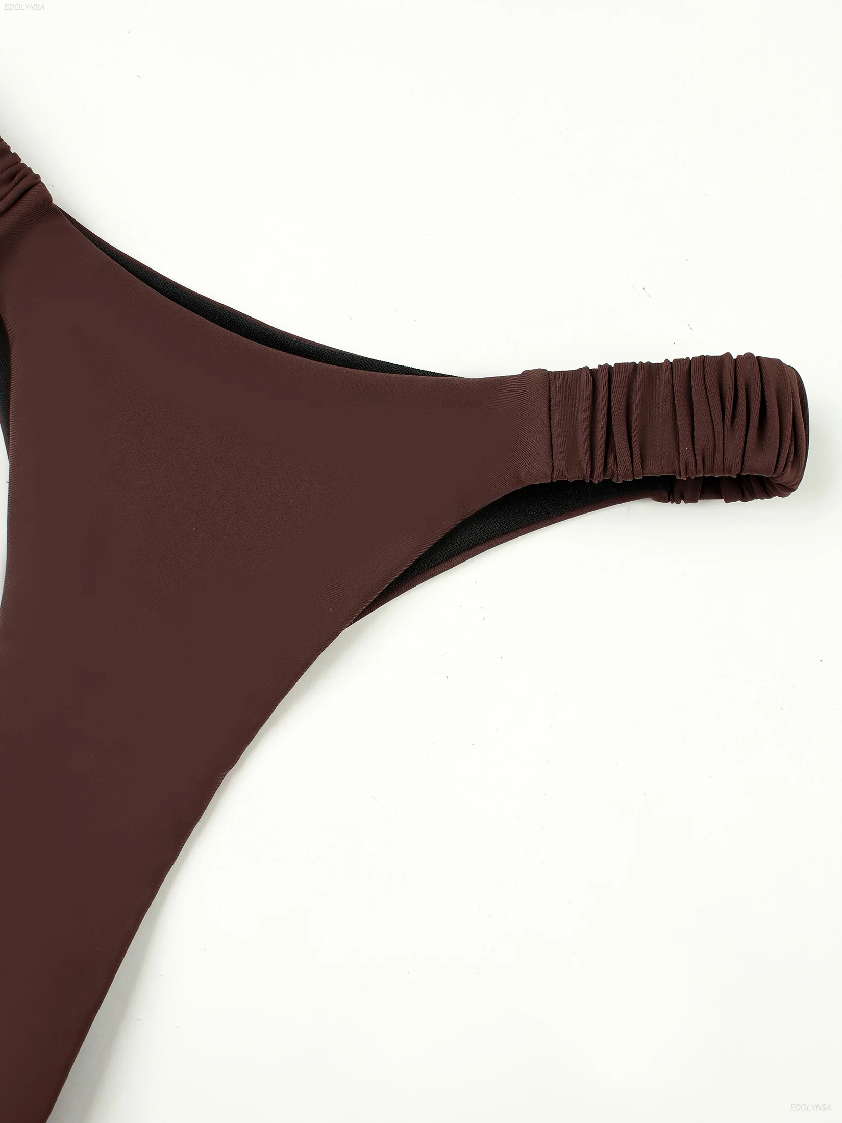 Zmarszczony strój kąpielowy z spódniczką, elegancki 3-częściowy zestaw bikini, nowa kolekcja plażowa 2025, strój kąpielowy push-up, sukienka na imprezę do klubu nocnego K268