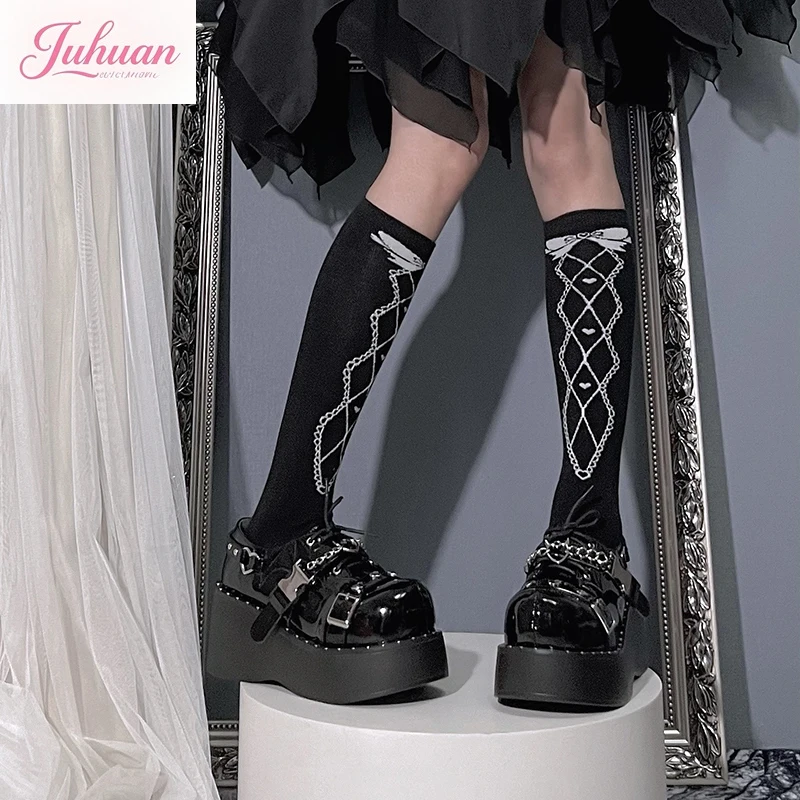 

Японские туфли на платформе Sweet Cool Babes, туфли в стиле панк Y2k, женская обувь в стиле готической Лолиты, туфли-маффины с круглой головкой, одинарные туфли с шипами и цепочкой