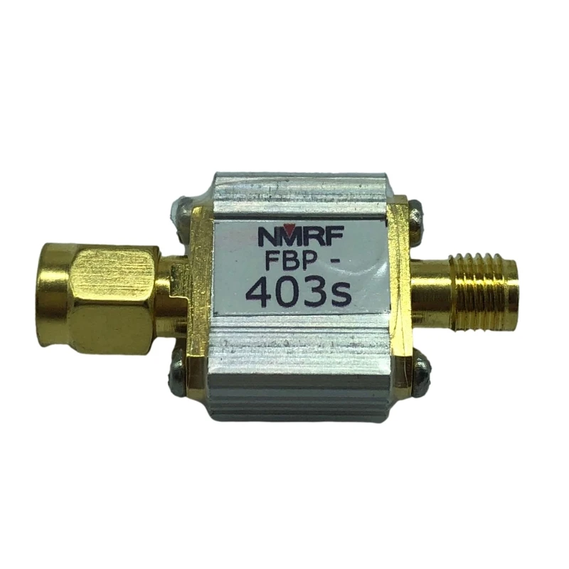 

FBP-403S RF Коаксиальный полосовой фильтр 403 МГц Полосовой фильтр пилы Полоса пропускания 4 МГц