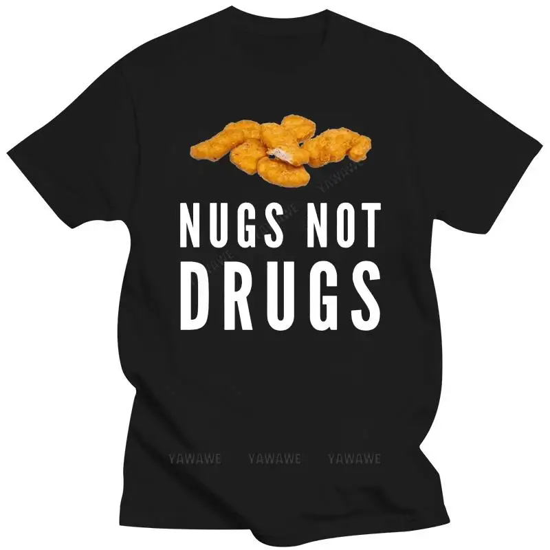 Beach man tee shirt fashion print tees Nugs Not Drugs Tee Shirt Genuine men Classic T-shirt cotton jersey male t-shirts tops