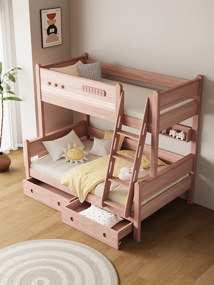

children's bed up and down bed mother 1.2m bedroom simple 1.5m double solid wood bunk