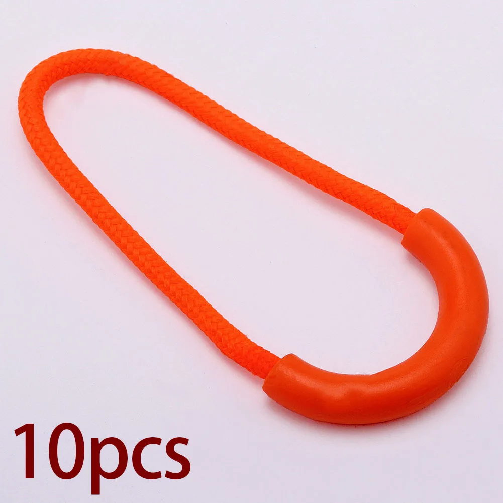 Tête de fermeture éclair en forme de U, tirettes de fermeture éclair en plastique, clip flacon, remplacement pour sacs à dos, paquets de voyage, accessoires de vestes, 10 pièces