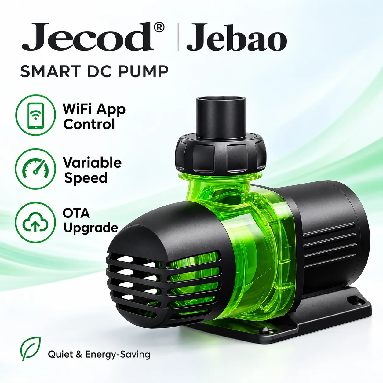Jebao Jecod Aquarium Vario Wellenmacher Wasserpumpe GDP Serie 2026 Neue Bluetooth-App Manuell Gesteuertes Korallenriff-Aquarium