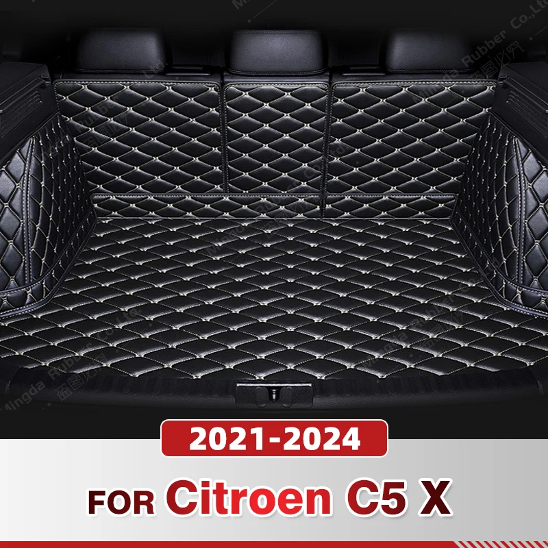 

Автоматический коврик в багажник с полным покрытием для Citroen Citroen C5X 2021 2022 2023 2024, чехол для багажника автомобиля, подкладка для багажника, аксессуары для интерьера