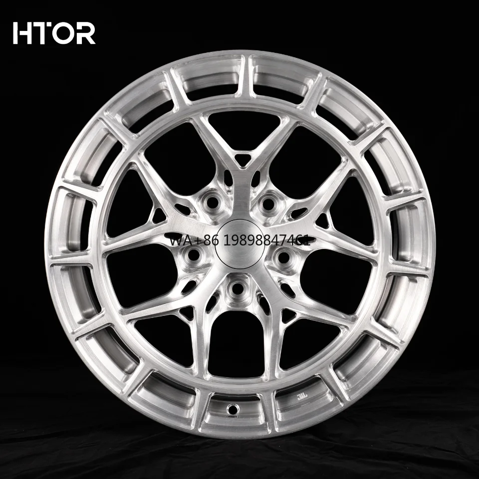 

Customized Brushed Chrome Sliver Forged Aluminum Alloy Wheel Multi Spoke 5x112 5x1143 5x120 20x12 22x12 17x11 18x10